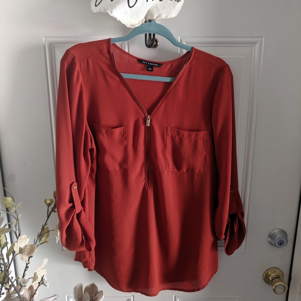 Burnt Orange Top size Large